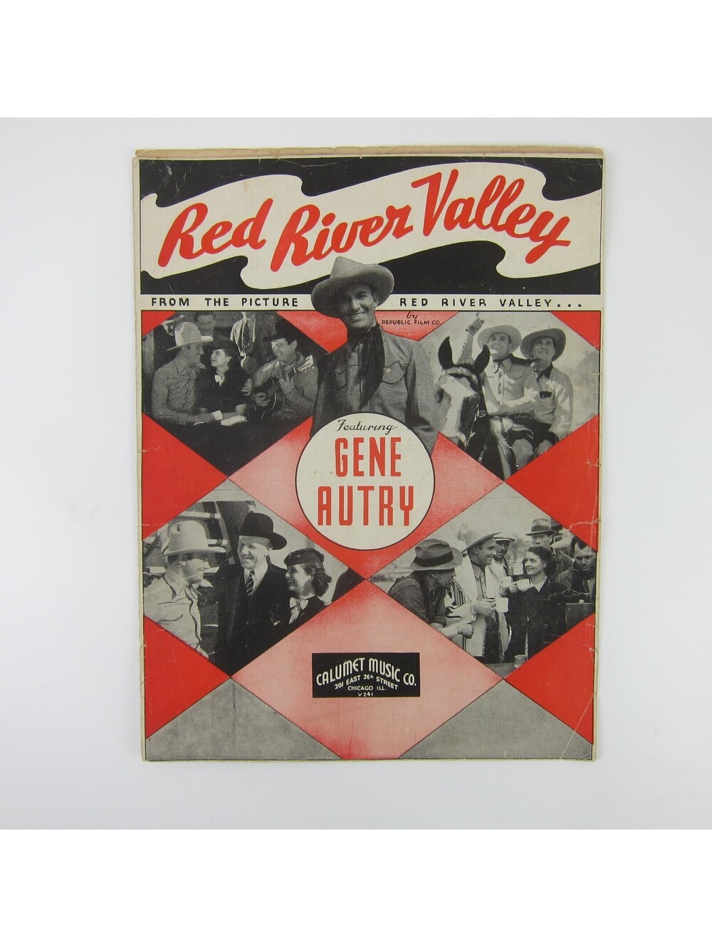Sheet Music Red River Valley Western Film Cowboy Gene Autry Vintage 1935